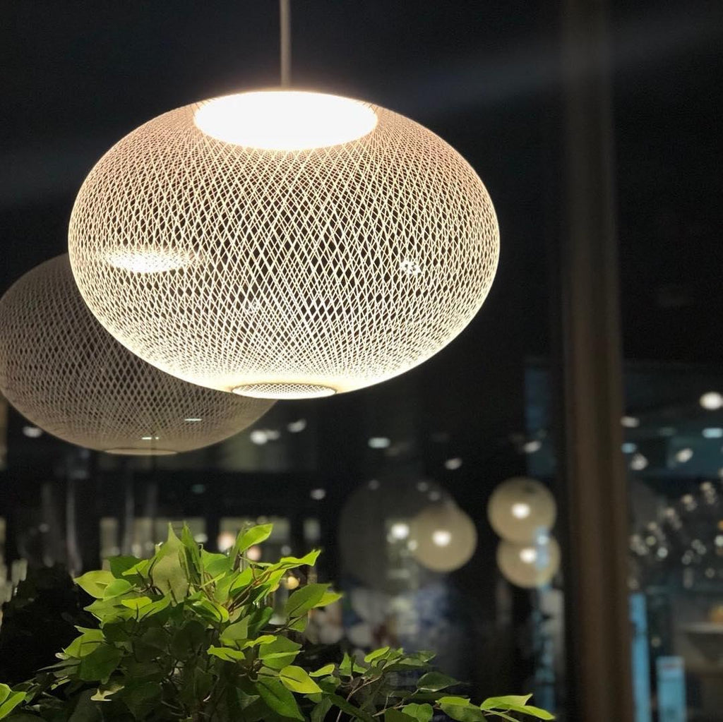 Lampada a sospensione Zoryll in rete metallica