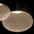Lampada a sospensione Zoryll in rete metallica