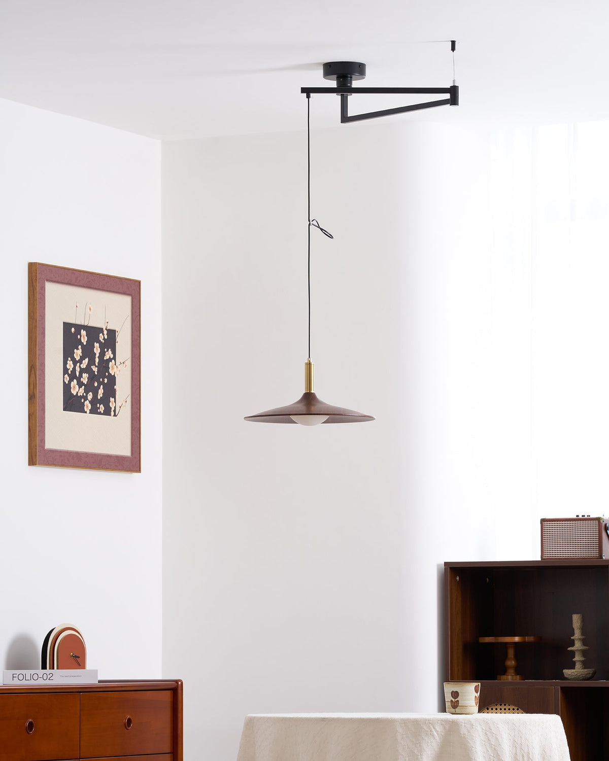 Lampada a sospensione articolata Monelio