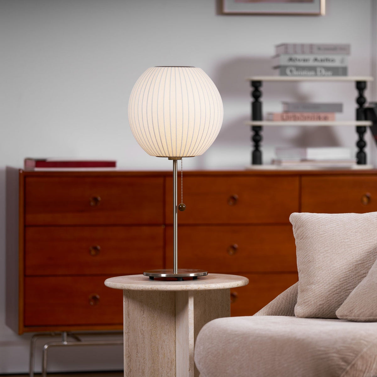 Faux Silk Bubble Table Lamp – detail 8