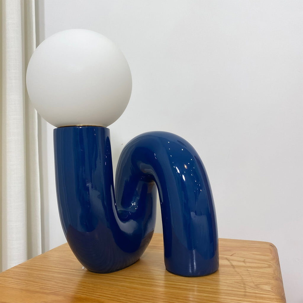 Lampada da tavolo spirale Velelio