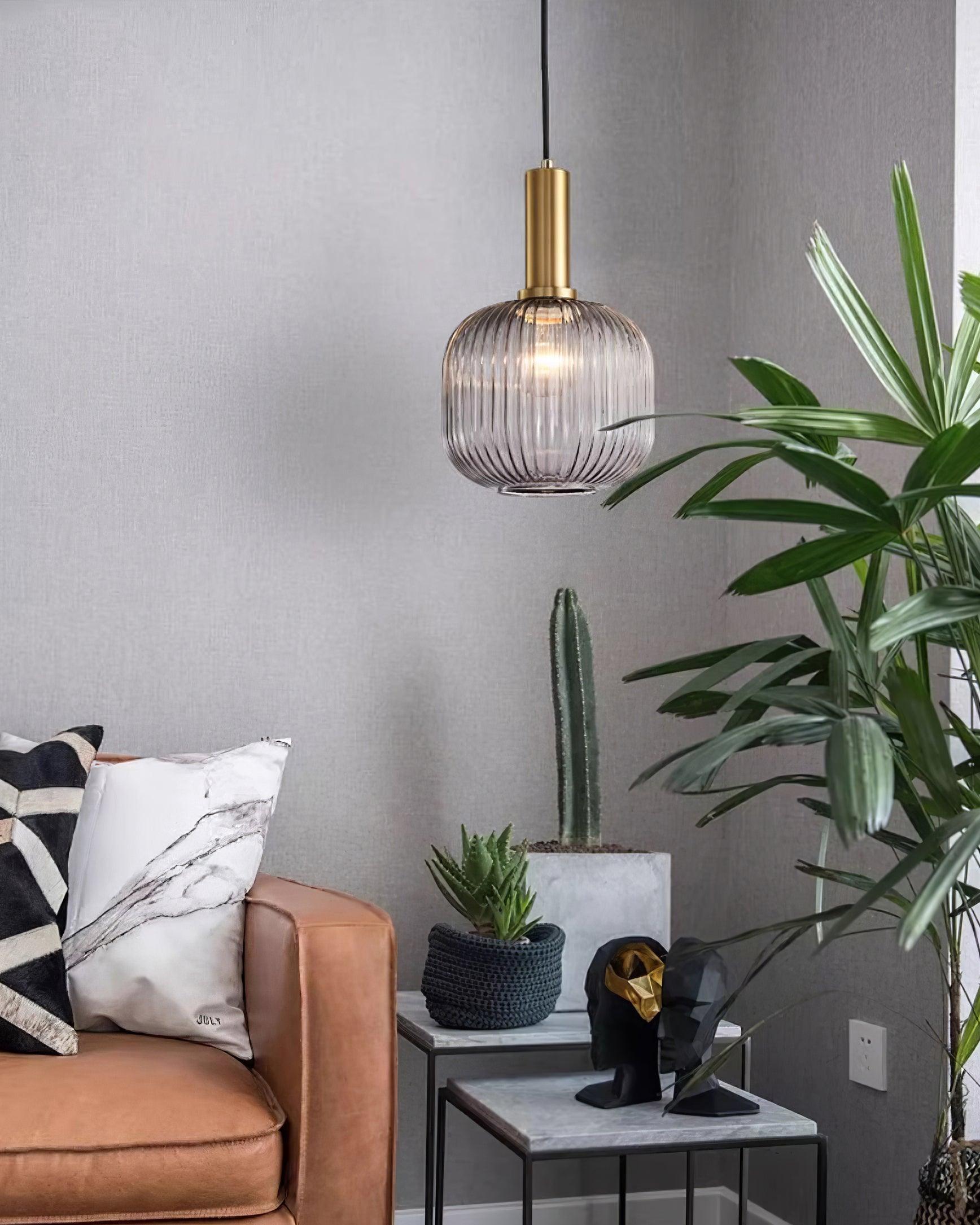 Lampada a sospensione scanalata Torel