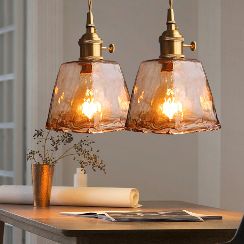 Lampada a sospensione vintage Zeliaro