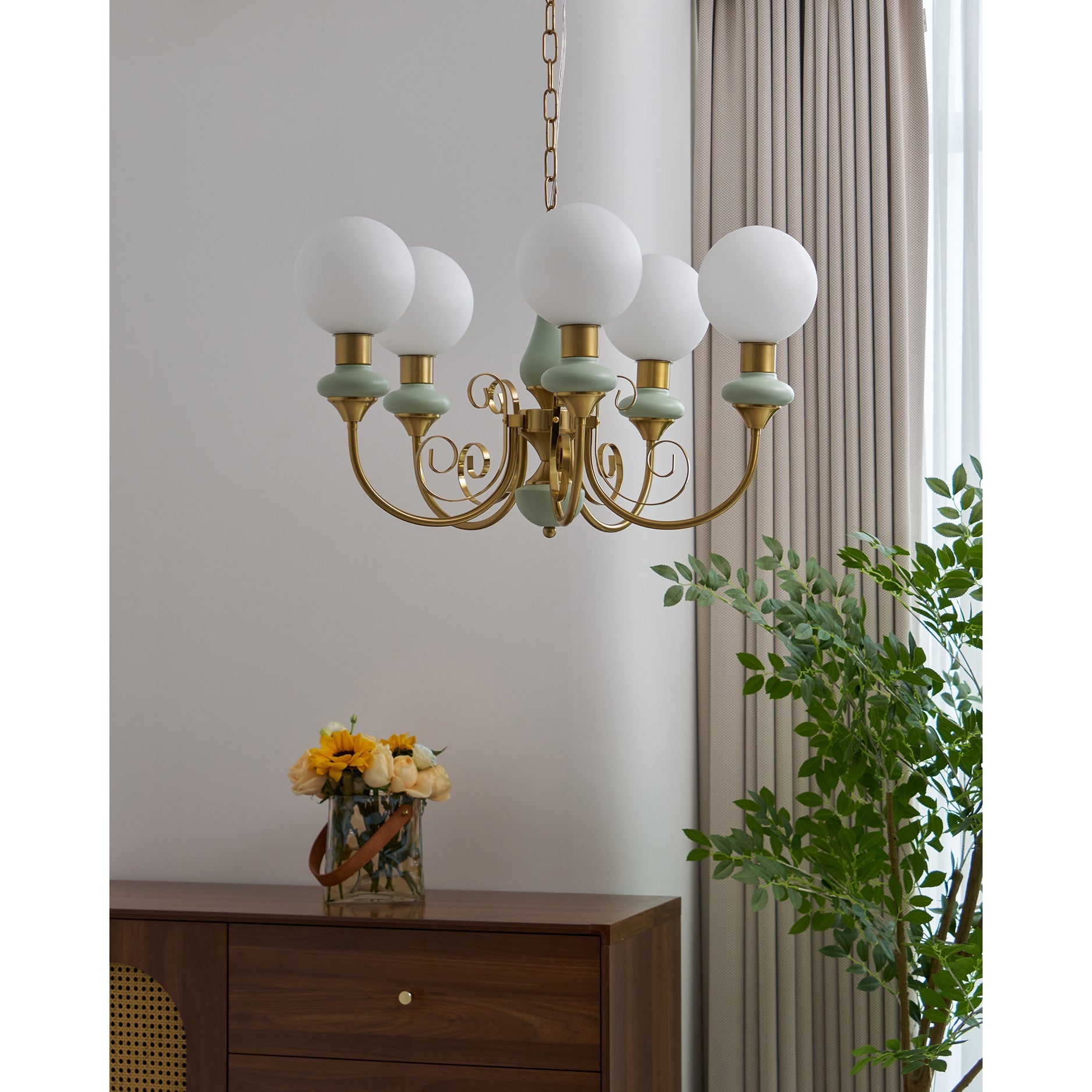 Lampadario a globo Feriva