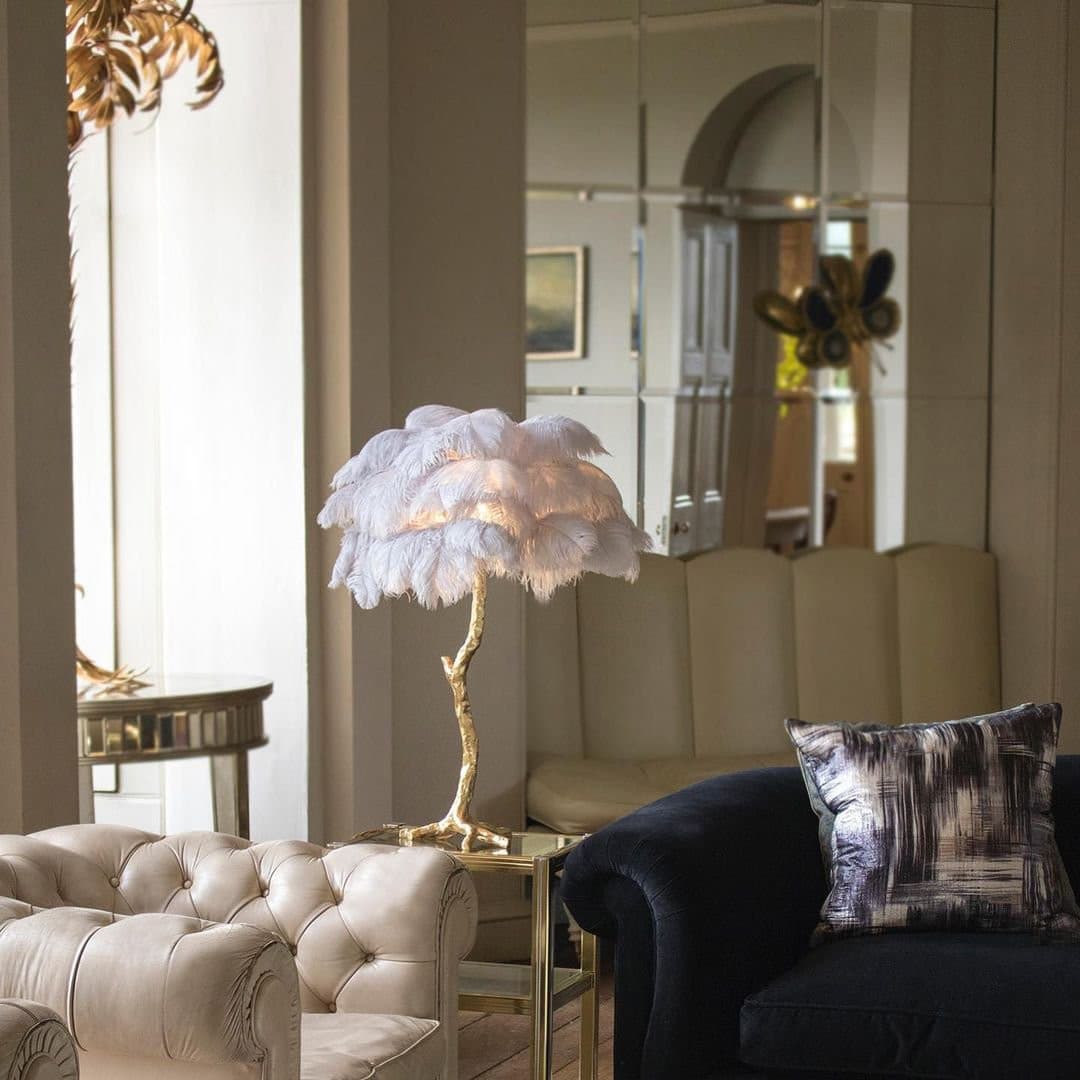 Ostrich Feather Table Lamp – detail 26