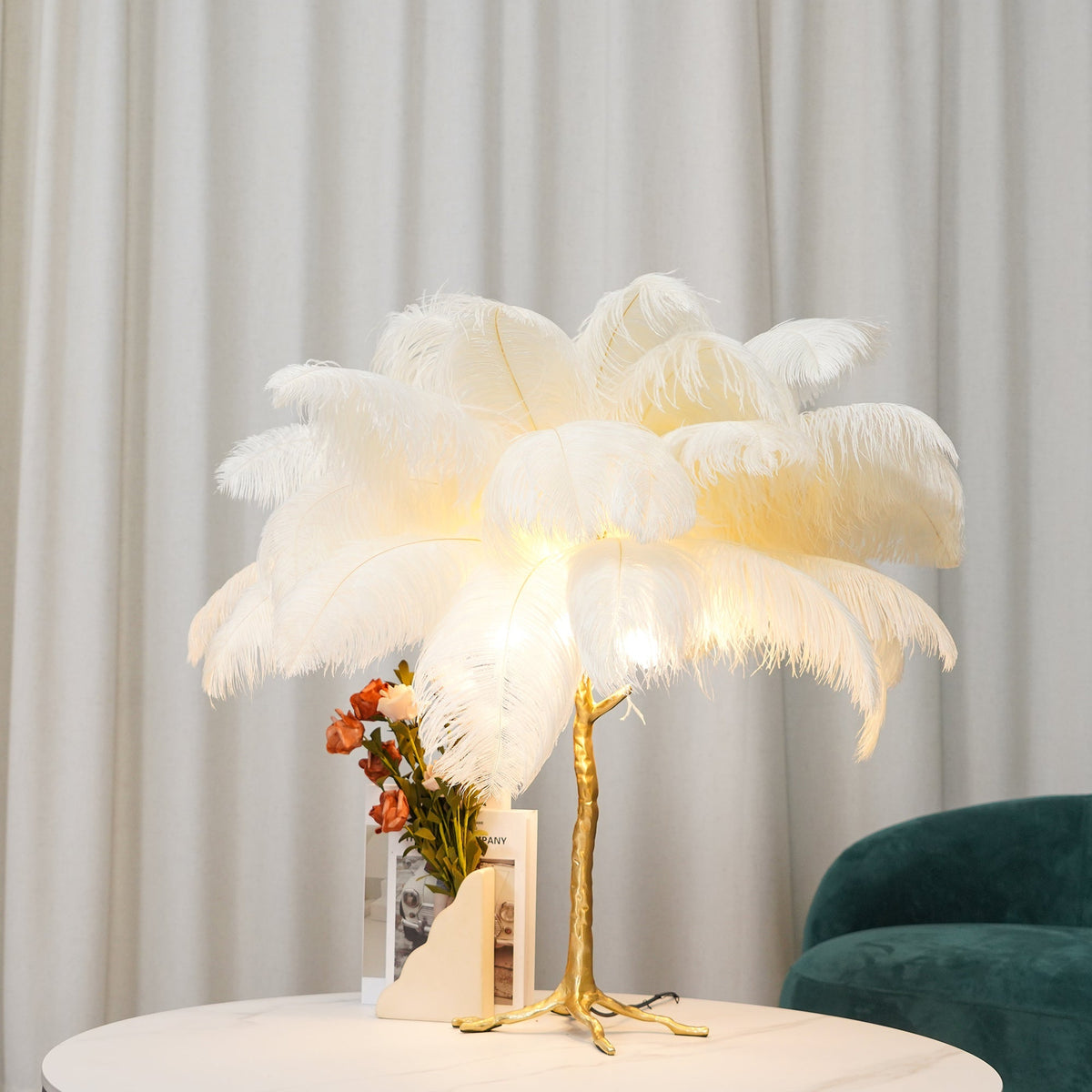 Ostrich Feather Table Lamp – detail 22