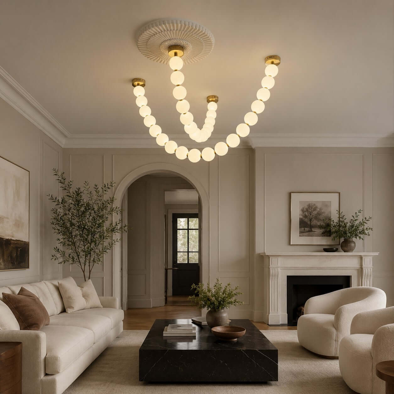 Lampadario a sfere Calonani