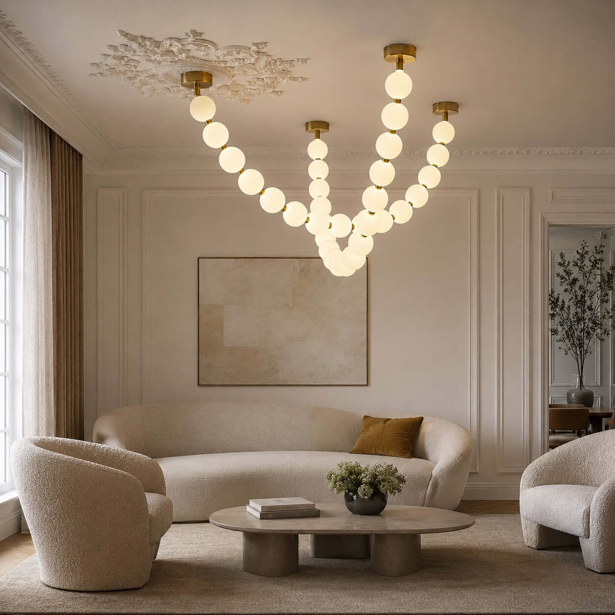Lampadario a sfere Calonani