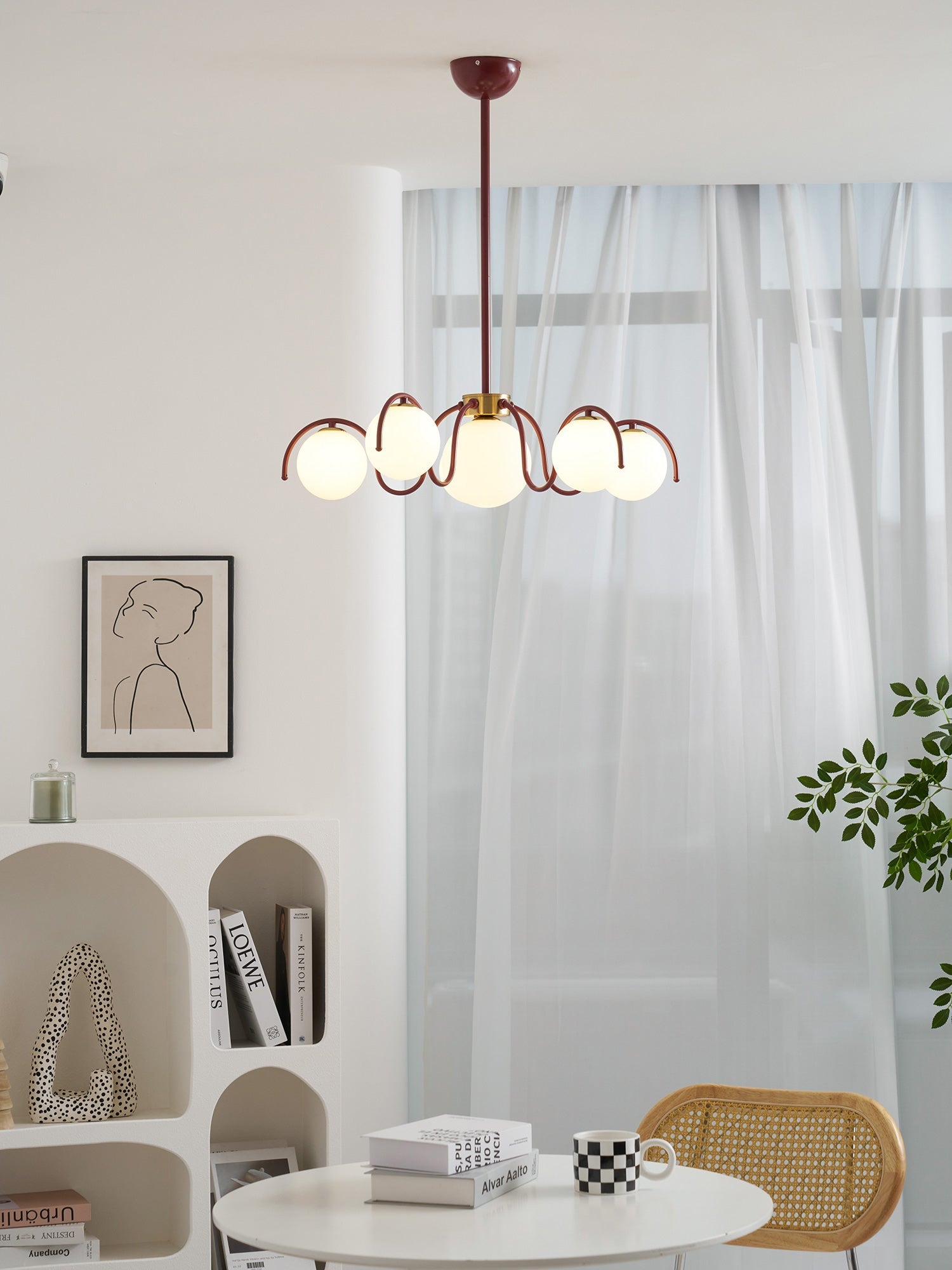 Lampadario a globo Riorasa