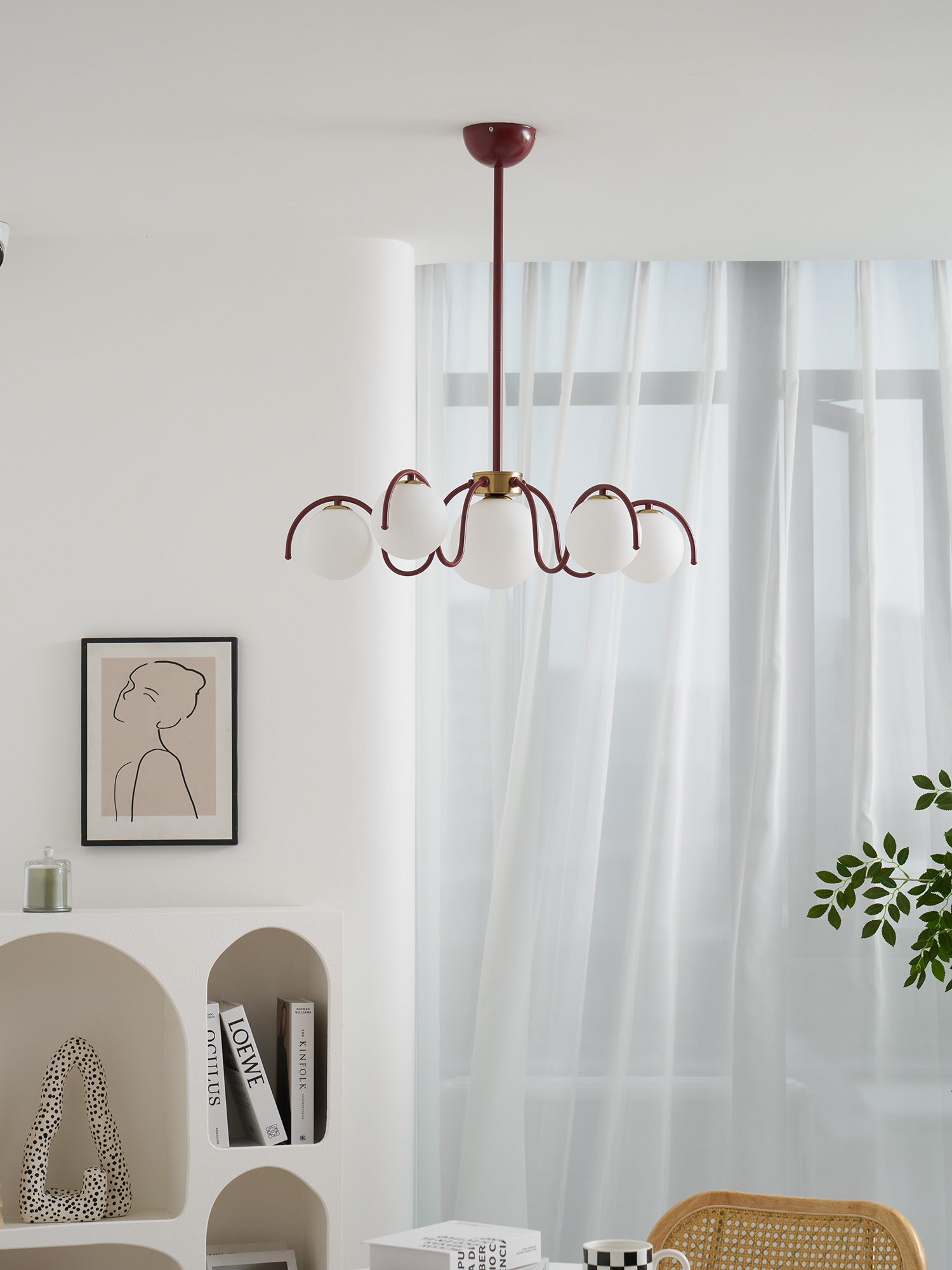 Lampadario a globo Riorasa