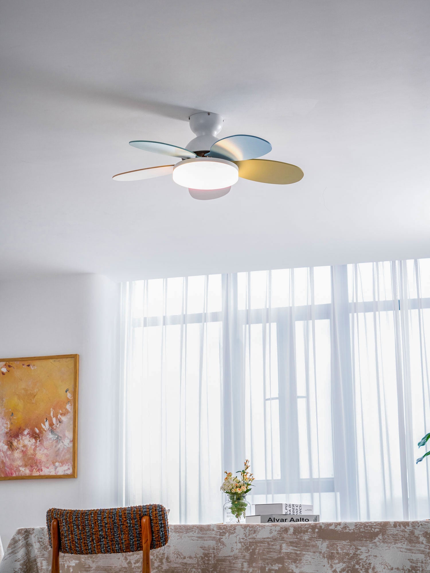 Ventilatore da soffitto con luce Liavela