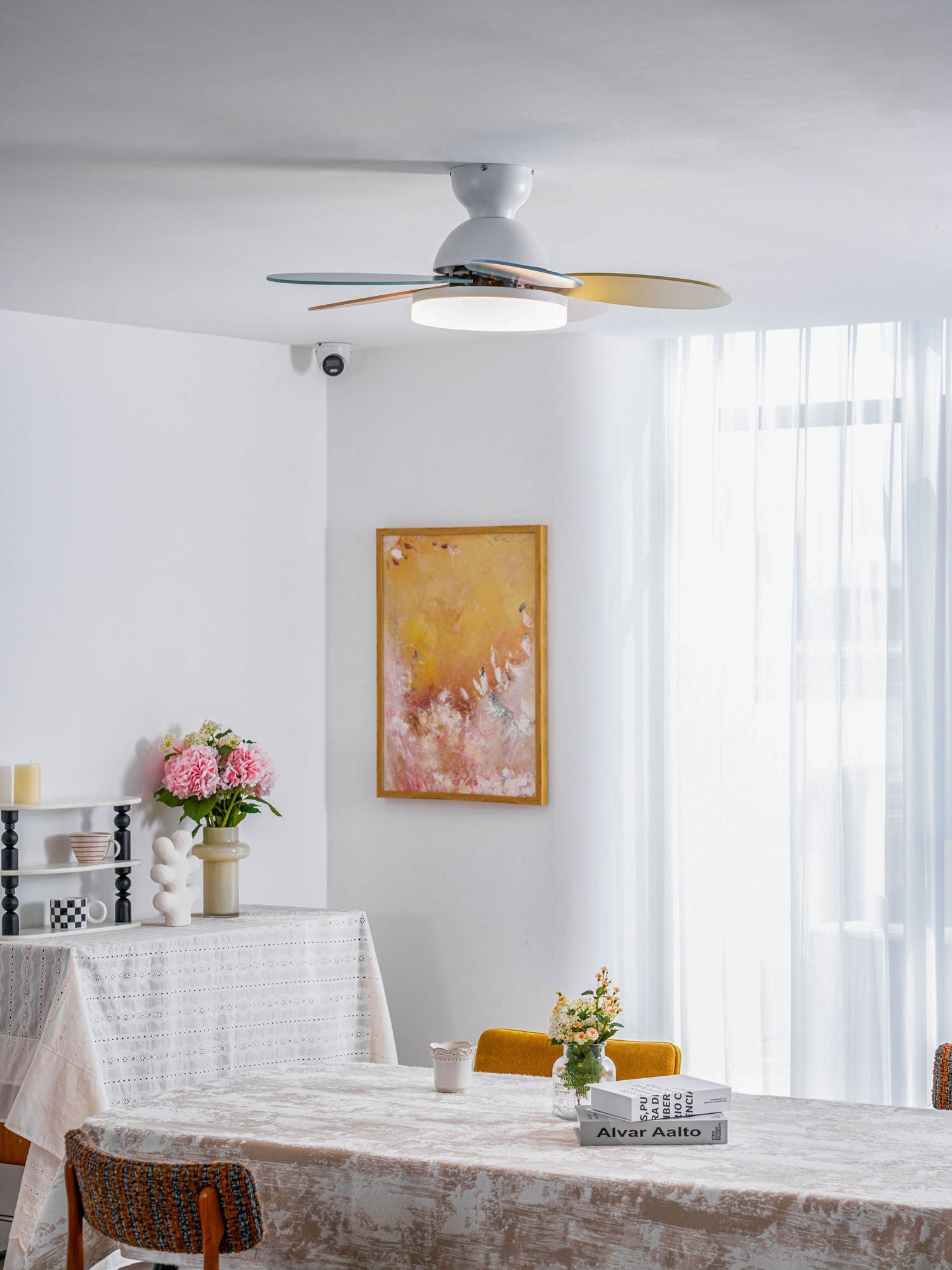Ventilatore da soffitto con luce Liavela