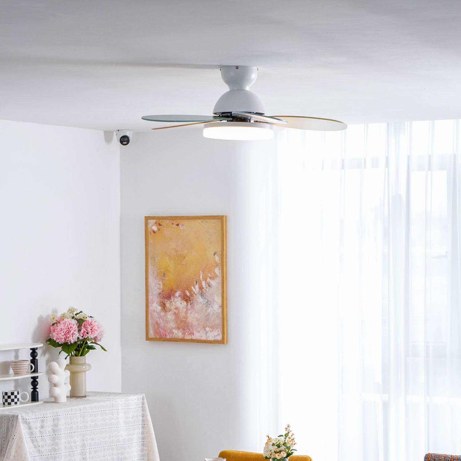 Ventilatore da soffitto con luce Liavela