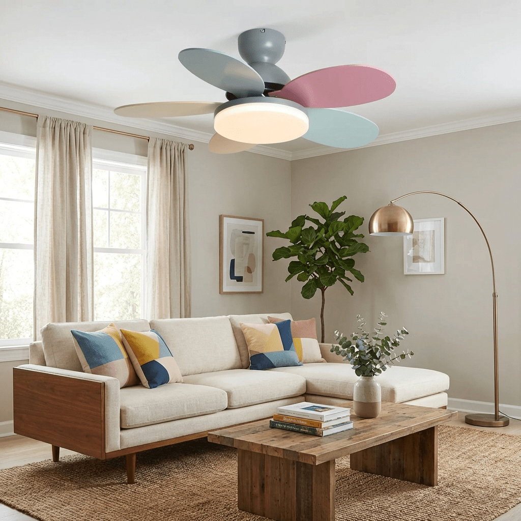 Ventilatore da soffitto con luce Liavela