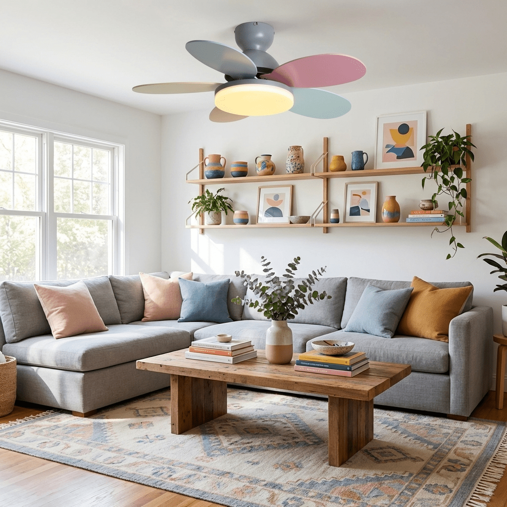 Ventilatore da soffitto con luce Liavela