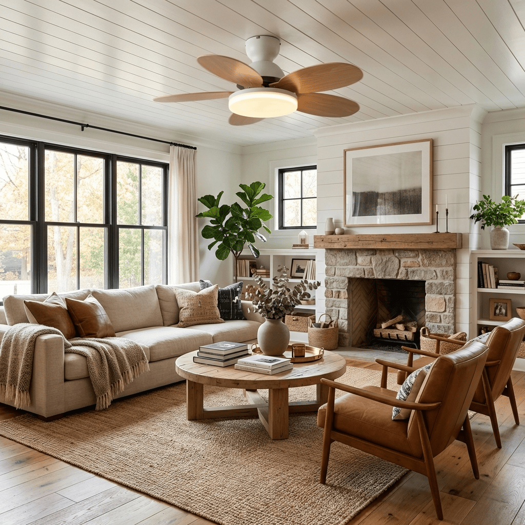 Ventilatore da soffitto con luce Liavela