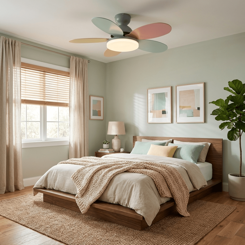 Ventilatore da soffitto con luce Liavela