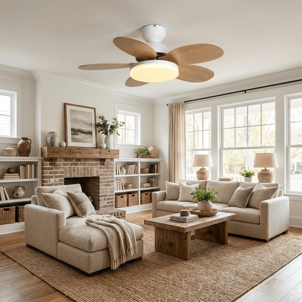 Ventilatore da soffitto con luce Liavela