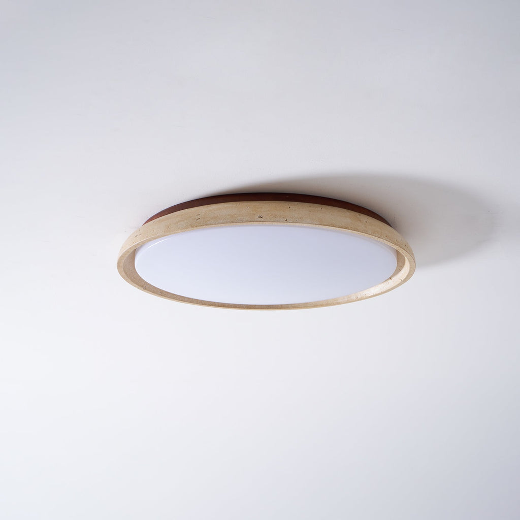 Lampada da soffitto Celeri in travertino