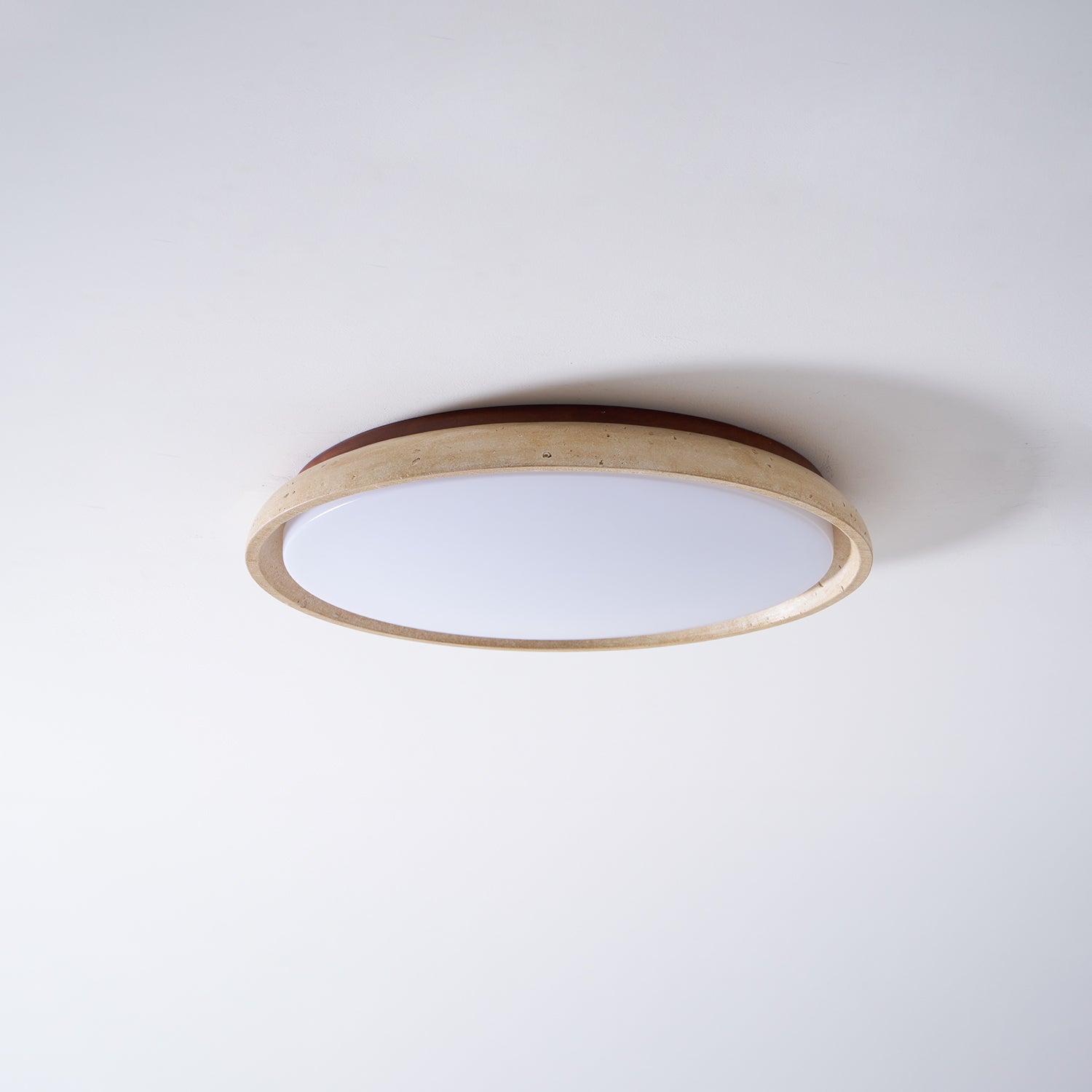 Lampada da soffitto Celeri in travertino
