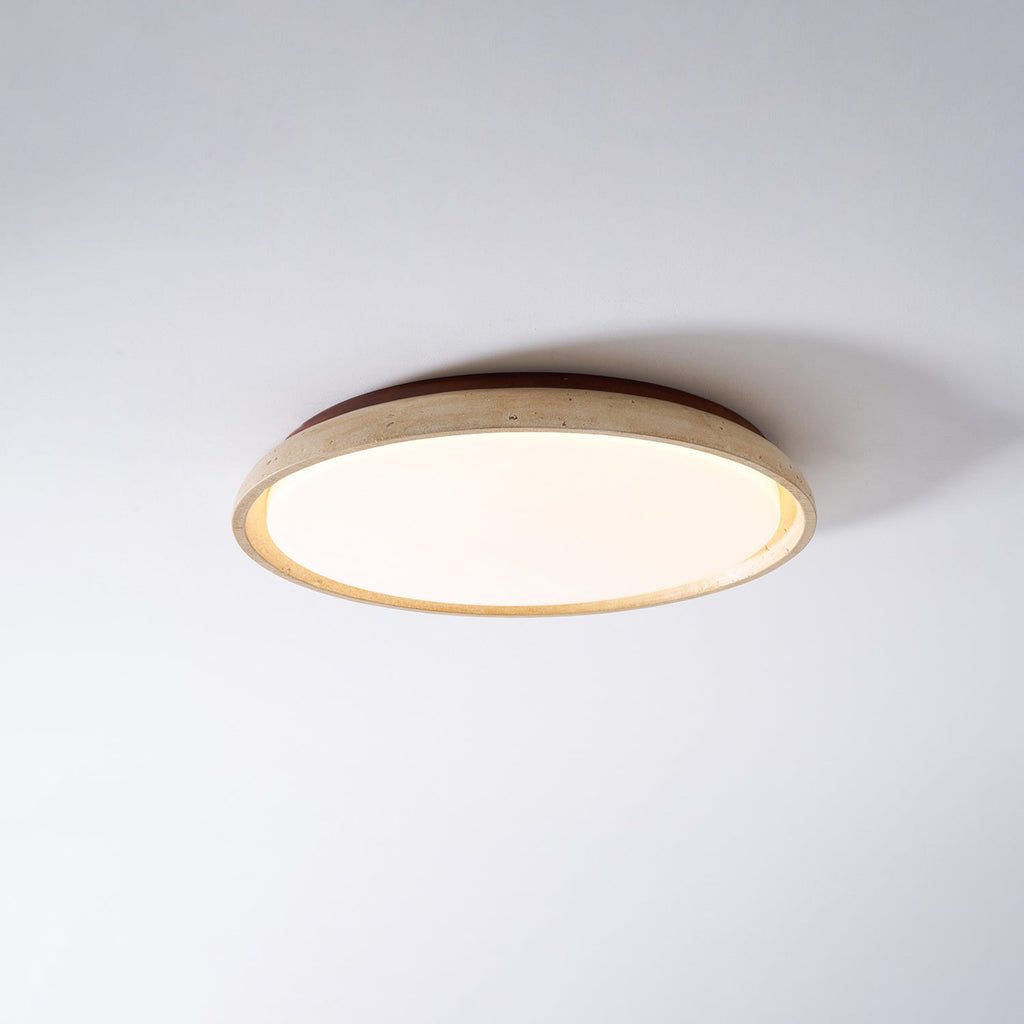 Lampada da soffitto Celeri in travertino