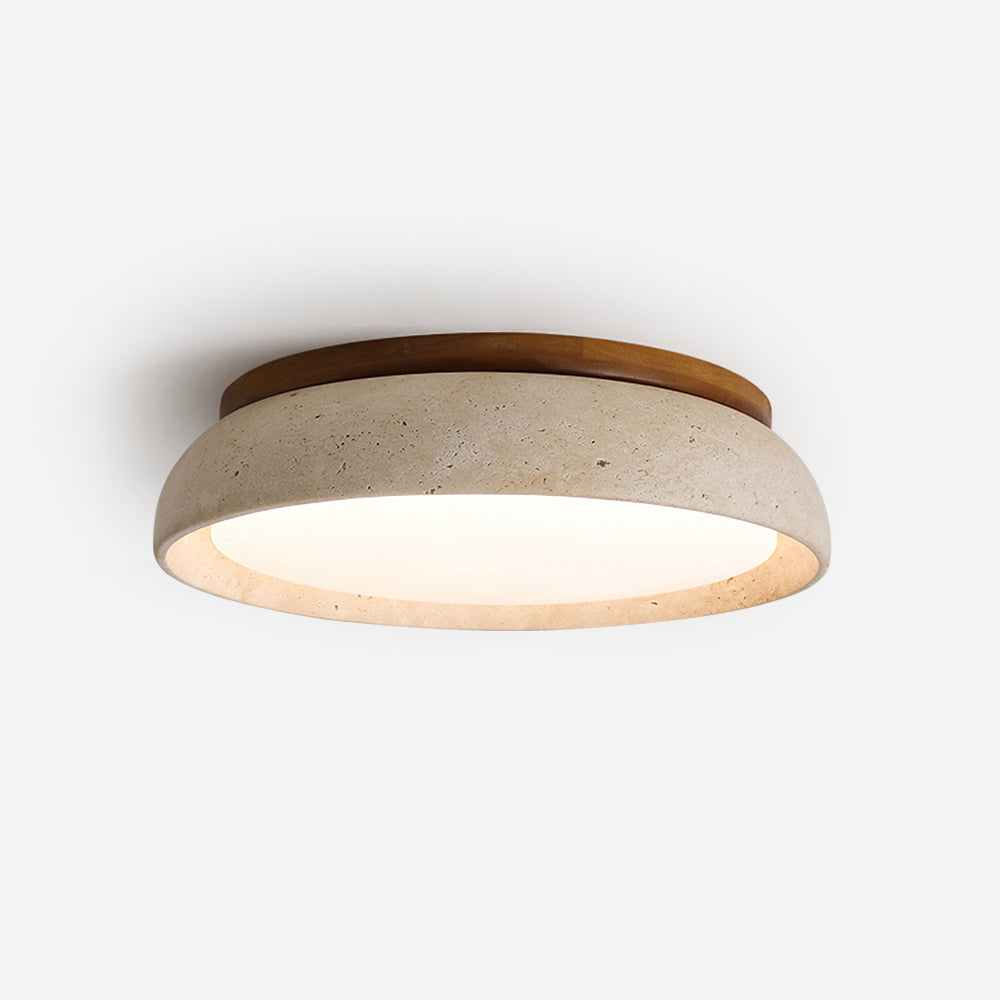 Lampada da soffitto Celeri in travertino