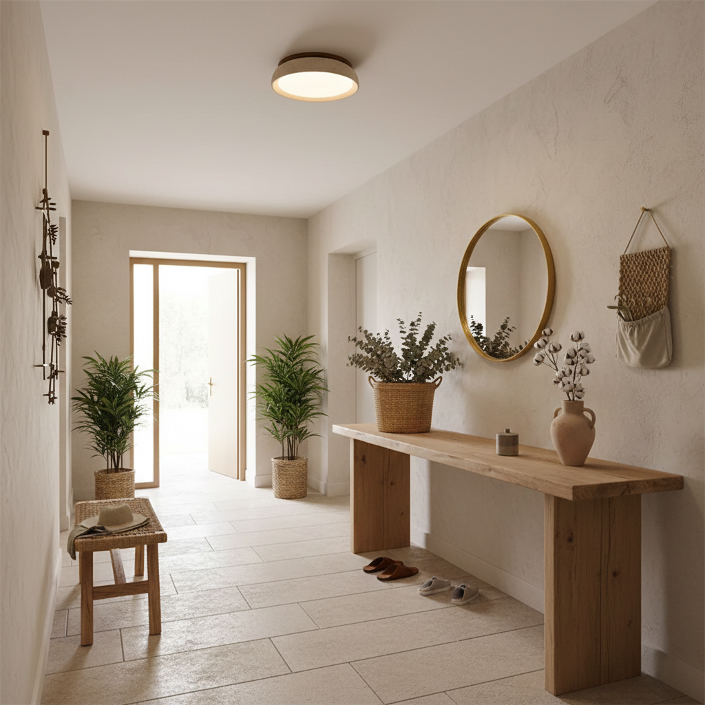 Lampada da soffitto Celeri in travertino