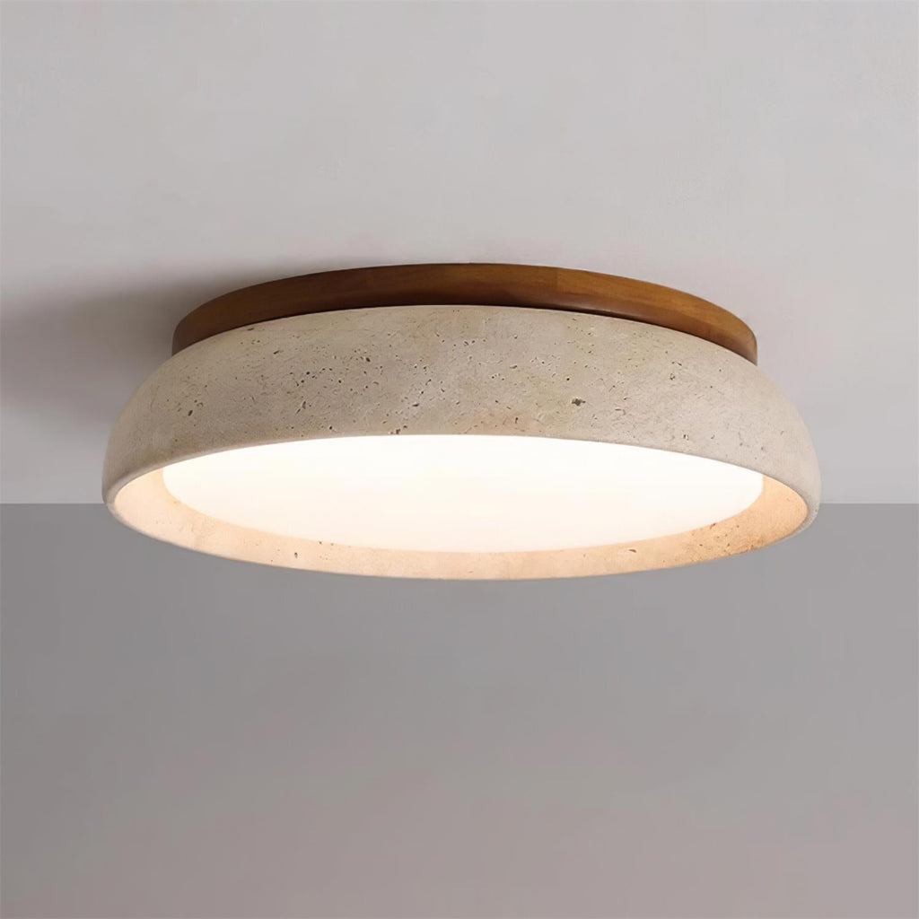 Lampada da soffitto Celeri in travertino