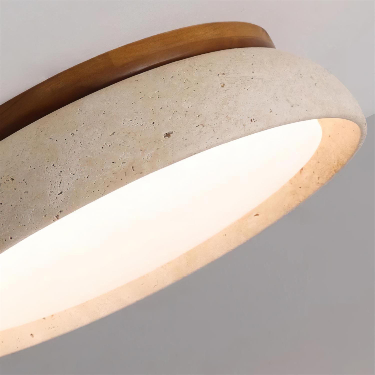 Lampada da soffitto Celeri in travertino