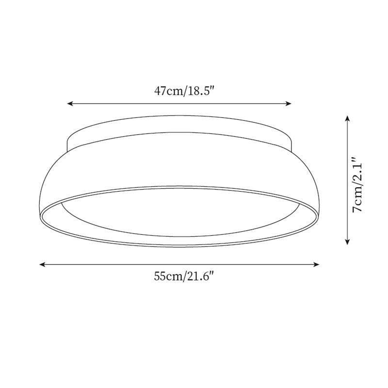 Lampada da soffitto Celeri in travertino