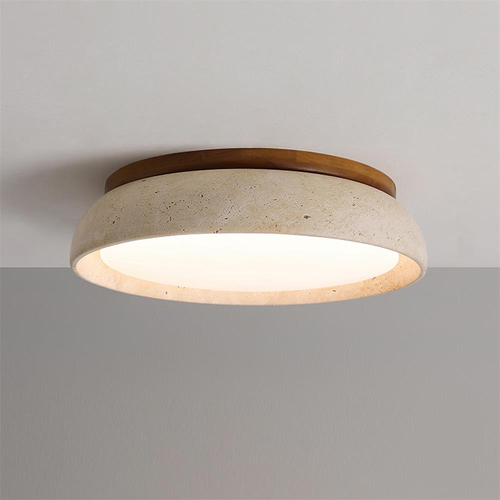 Lampada da soffitto Celeri in travertino