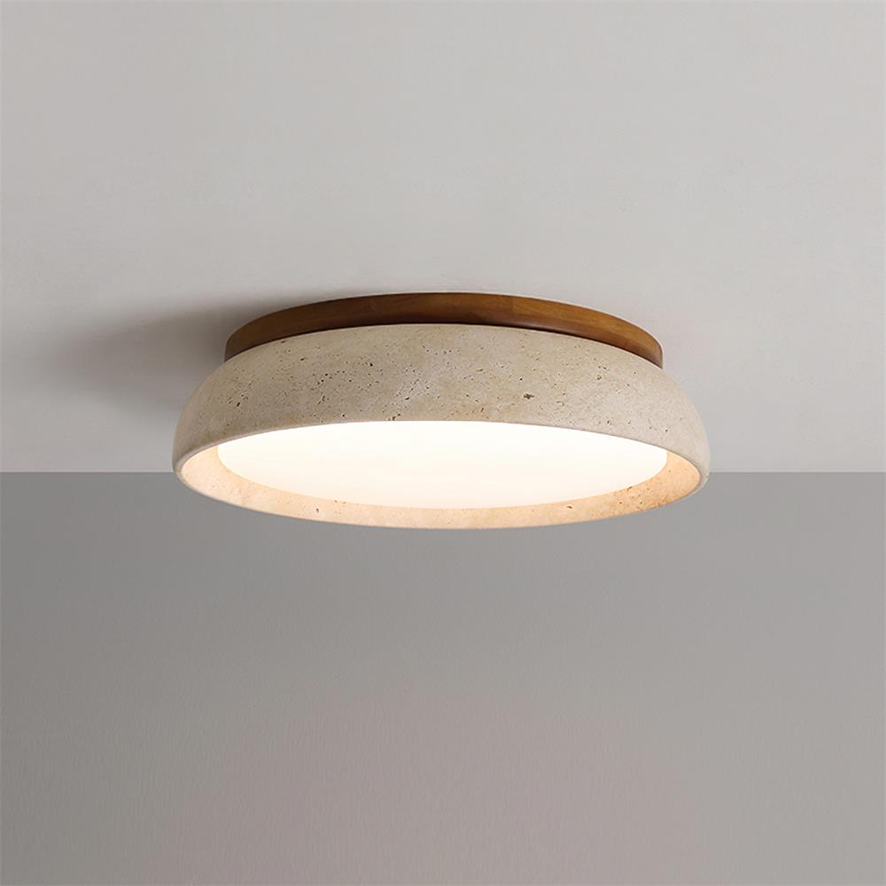Lampada da soffitto Celeri in travertino