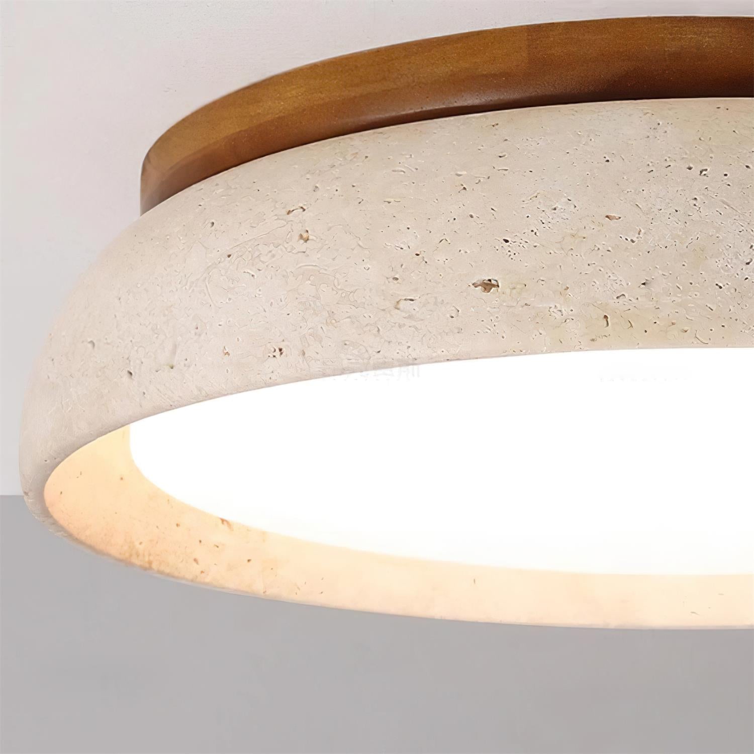 Lampada da soffitto Celeri in travertino
