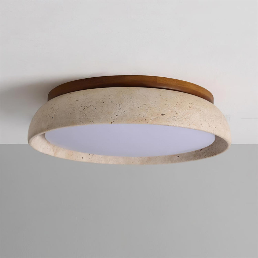 Lampada da soffitto Celeri in travertino