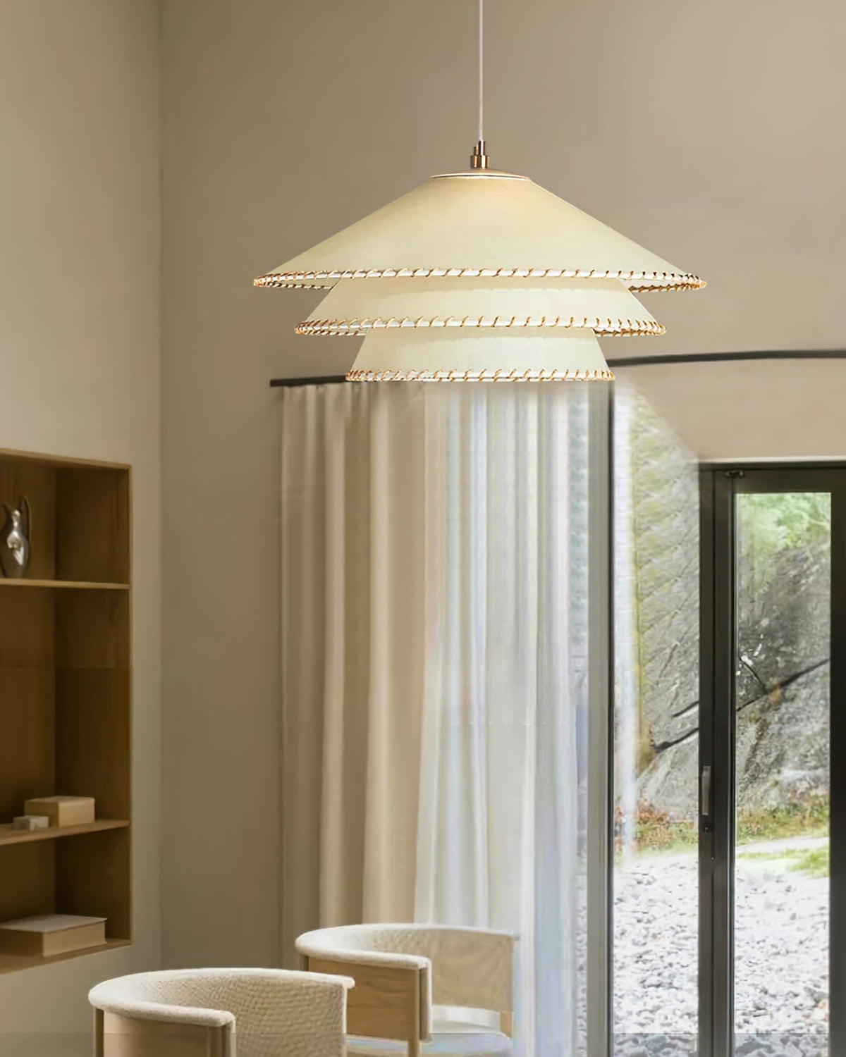 Lampada a sospensione conica Tanorelia