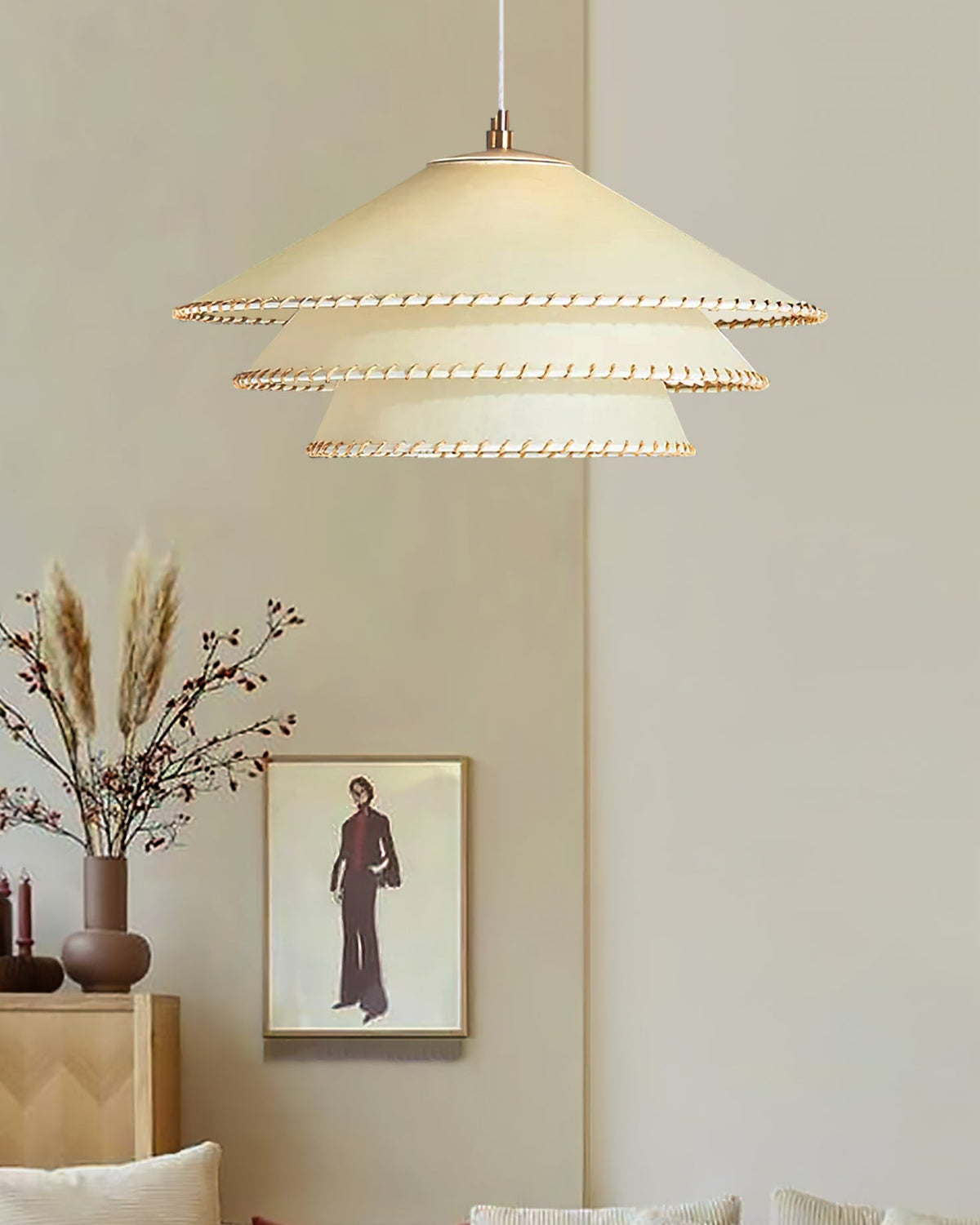 Lampada a sospensione conica Tanorelia