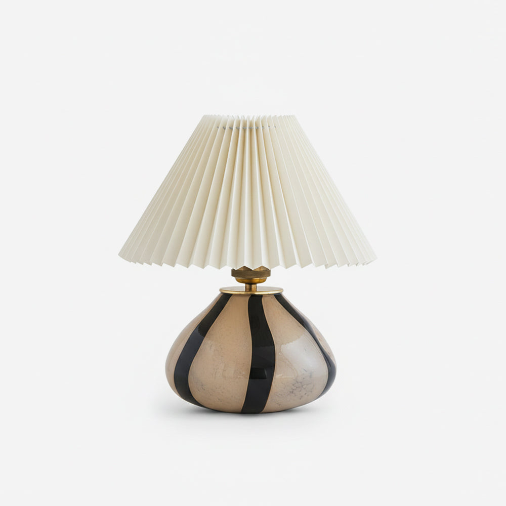 Lampada da tavolo plissettata Sanino