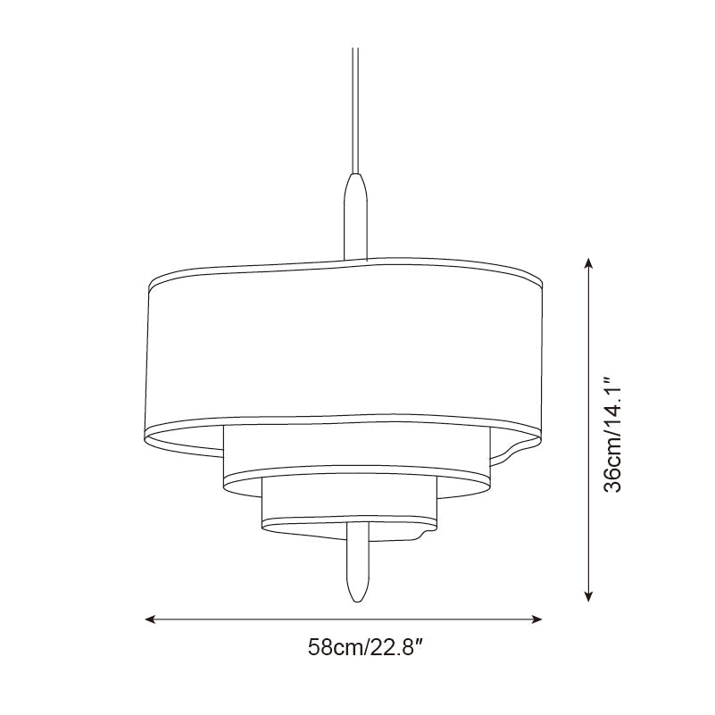 Lampada a sospensione Dolisa