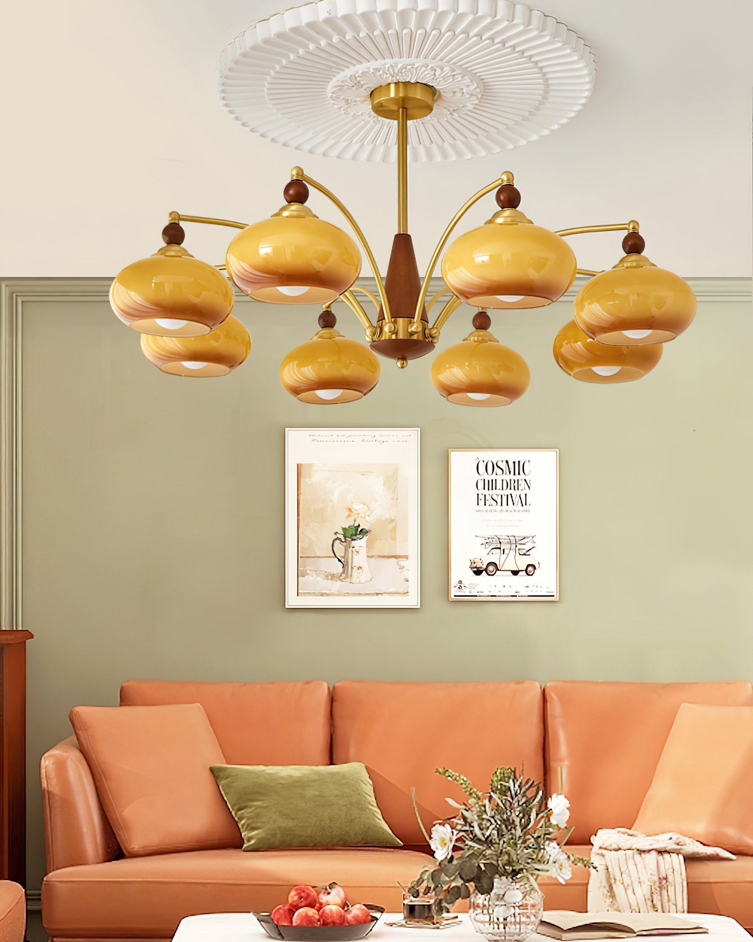 Lampadario vintage Loini