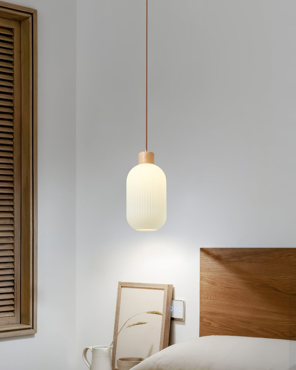Lampada a sospensione scanalata Emaveno