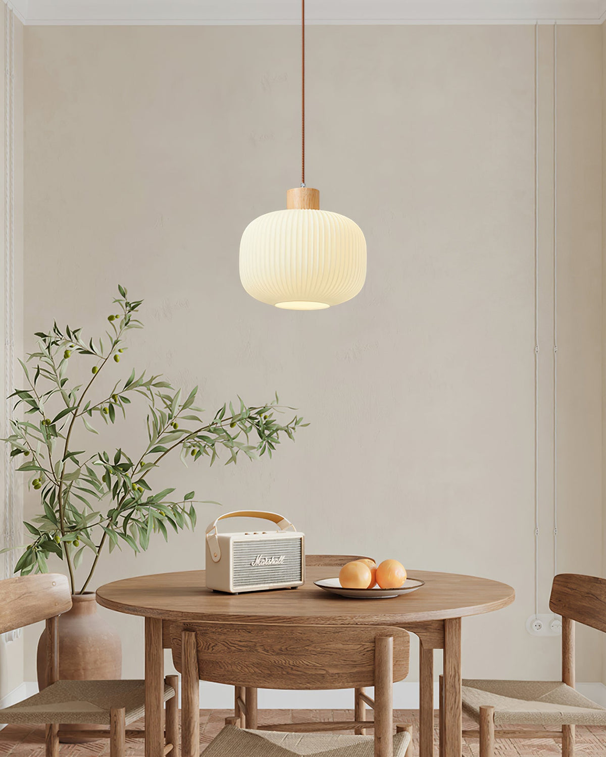 Lampada a sospensione scanalata Emaveno