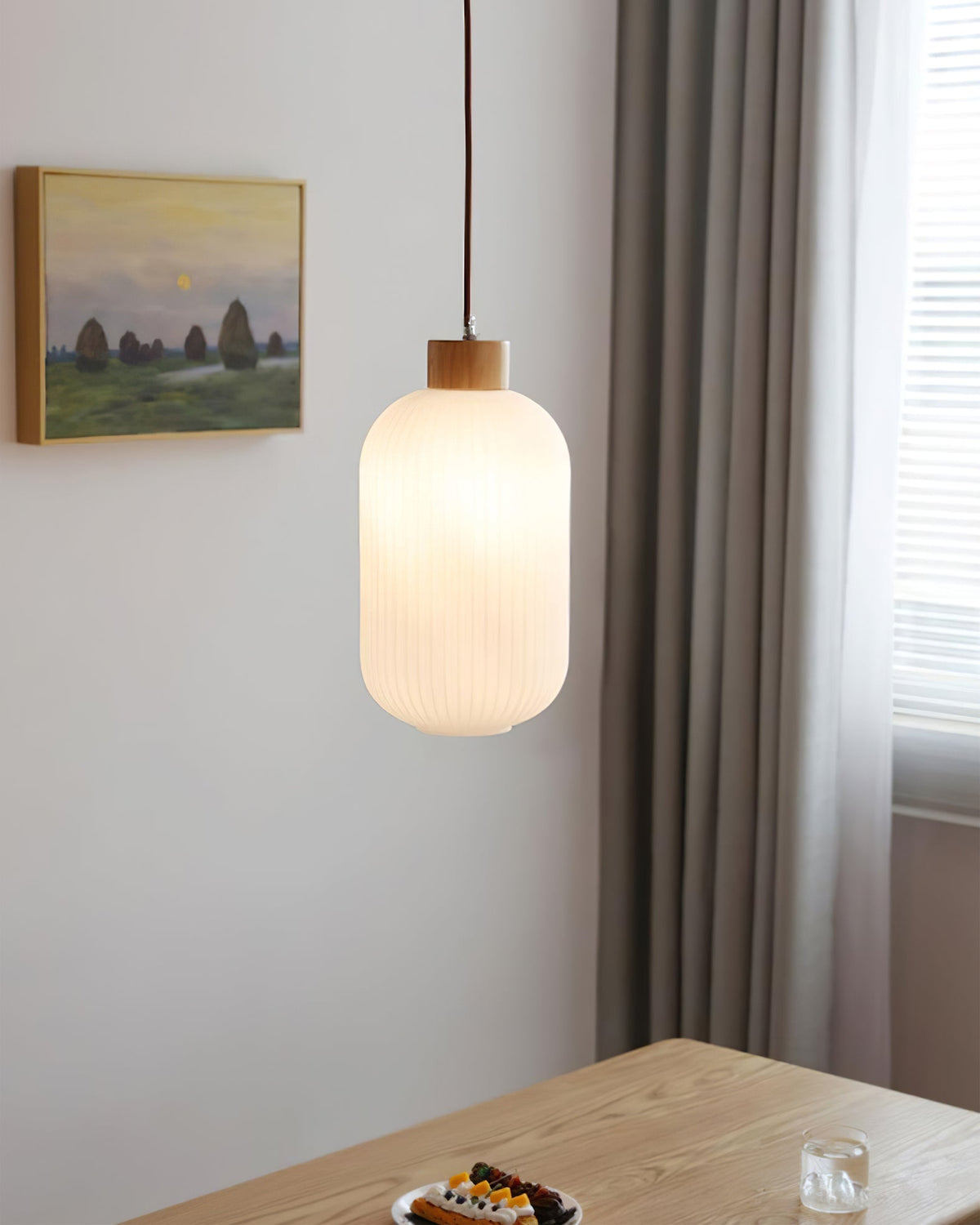 Lampada a sospensione scanalata Emaveno
