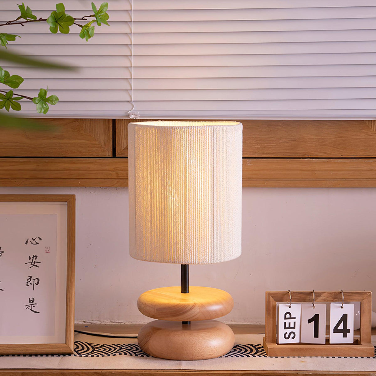 Wooden Modern Bedroom Table Lamp – detail 14