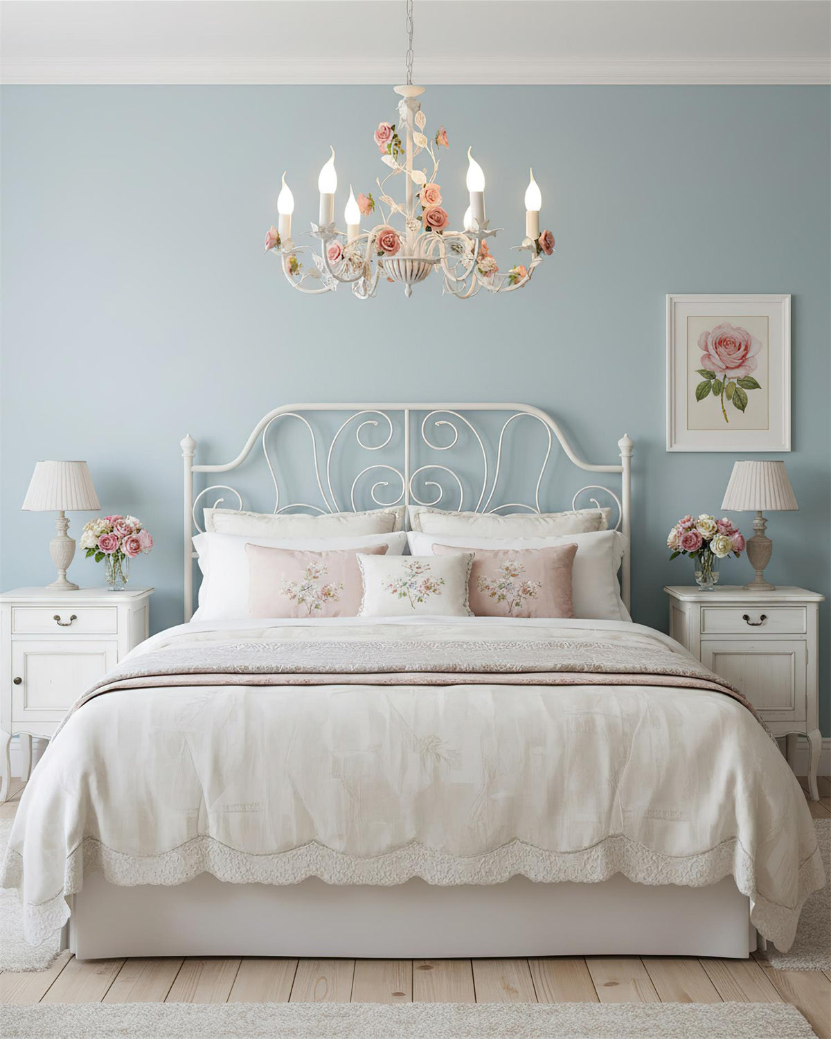 Lampadario floreale Amino
