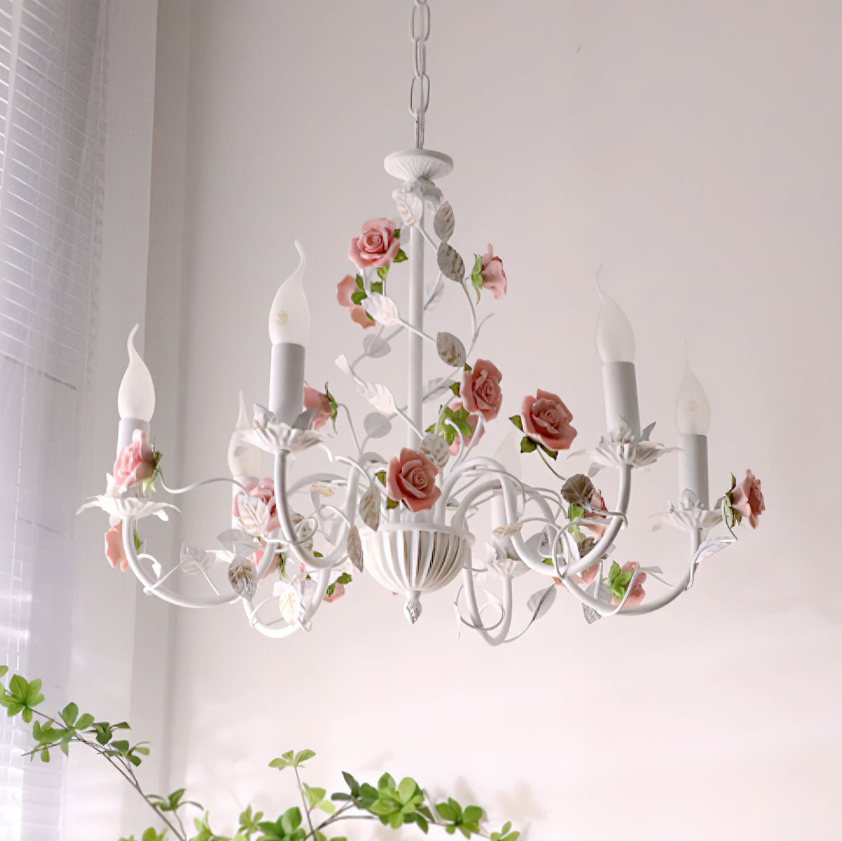 Lampadario floreale Amino