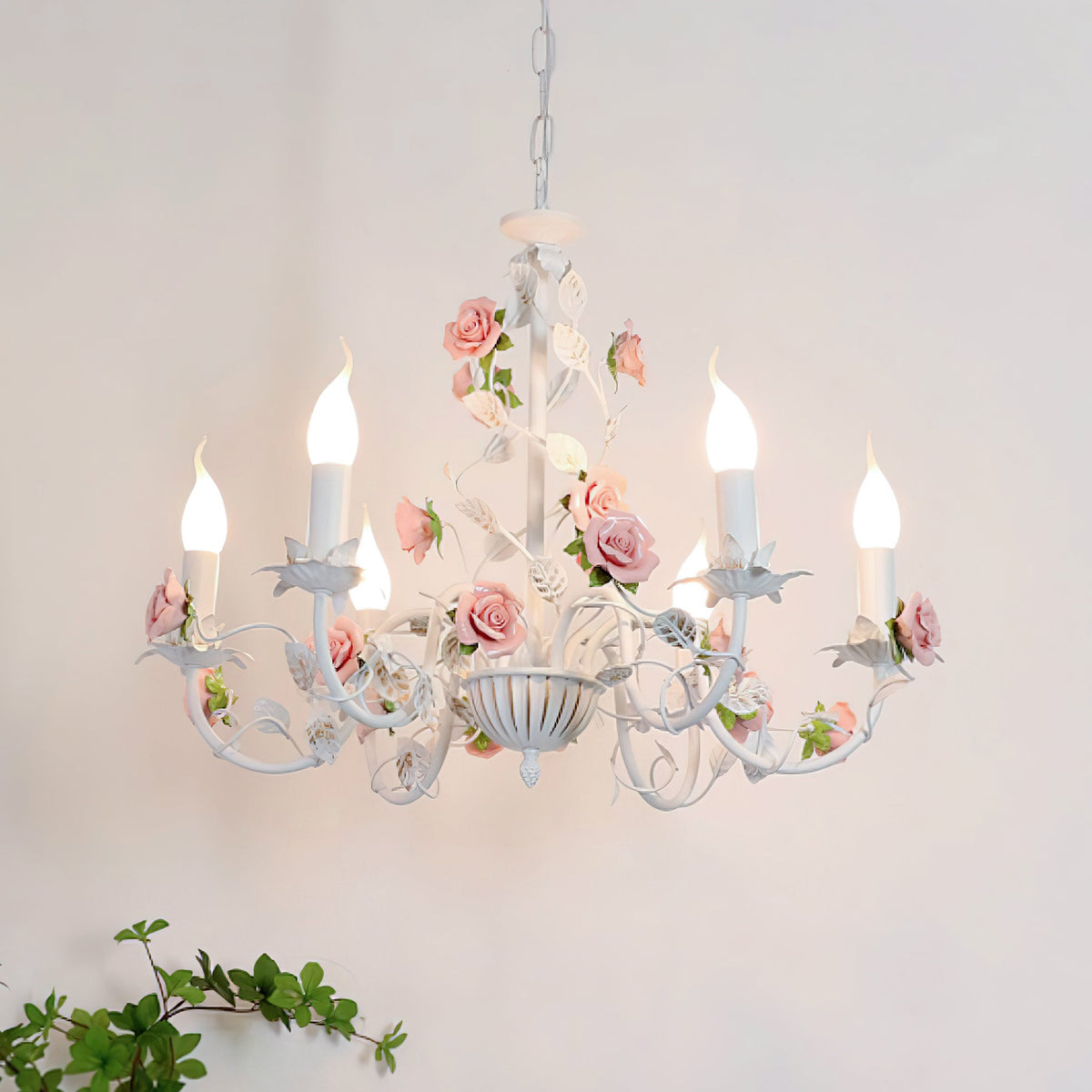 Lampadario floreale Amino