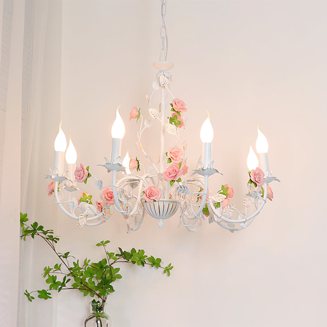 Lampadario floreale Amino