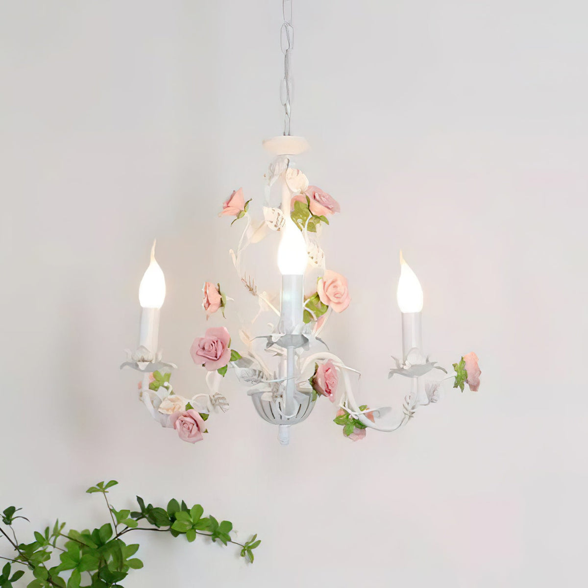 Lampadario floreale Amino