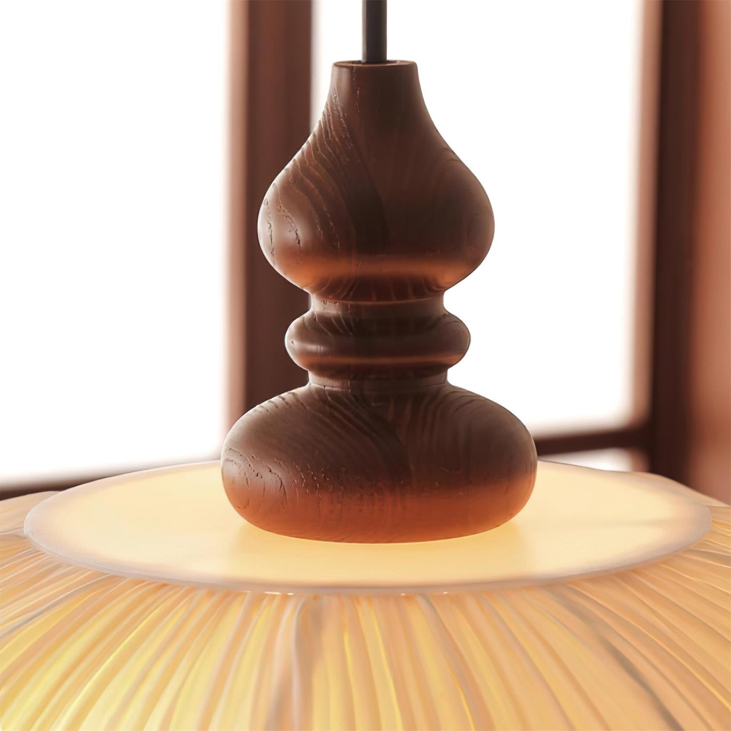 Lampada a sospensione plissettata Morinario