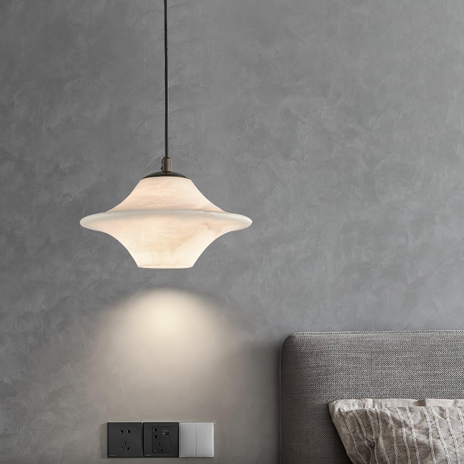 Lampada a sospensione Solere in alabastro
